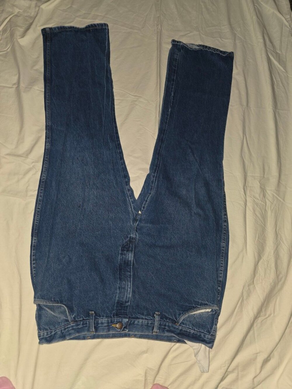 Rustler Jeans 44x30 Medium Wash Work Jeans